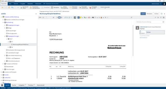 So wird eine Rechnung dargestellt.