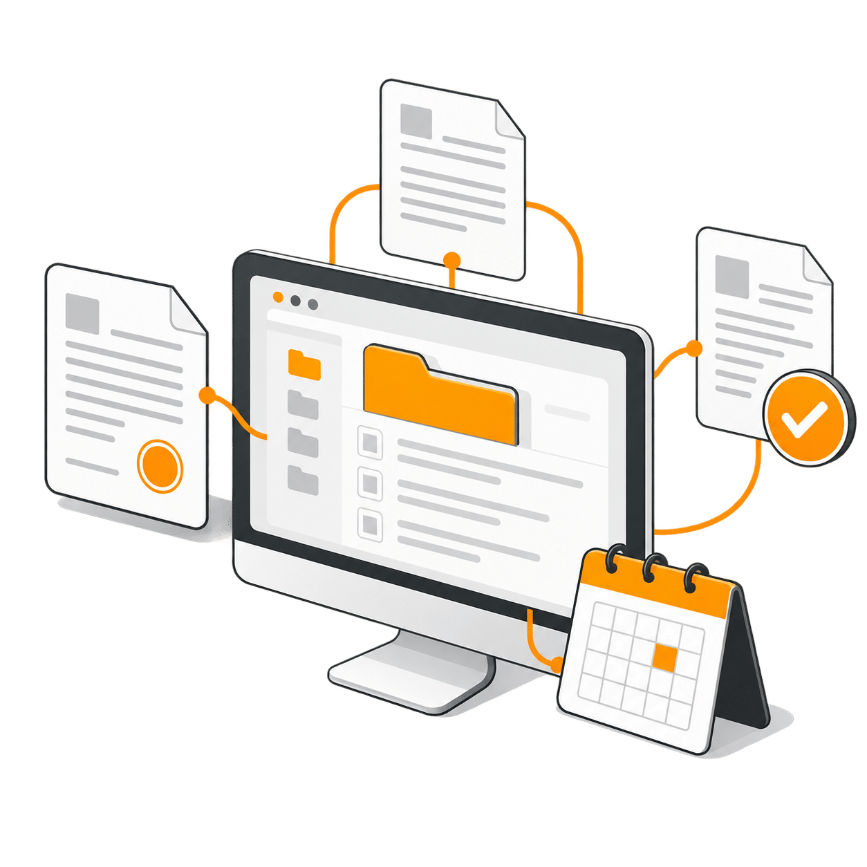 Digitales Vertragsmanagement (KI-generiertes Bild)